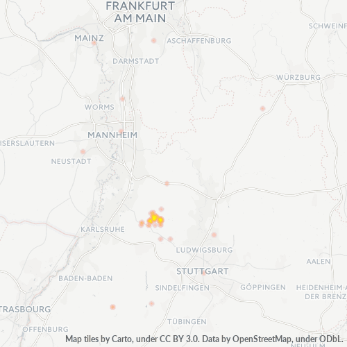Business Heat Map for 7045