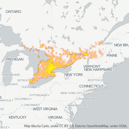 Business Heat Map for 416
