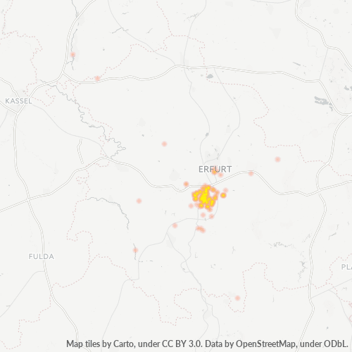 Business Heat Map for 3628