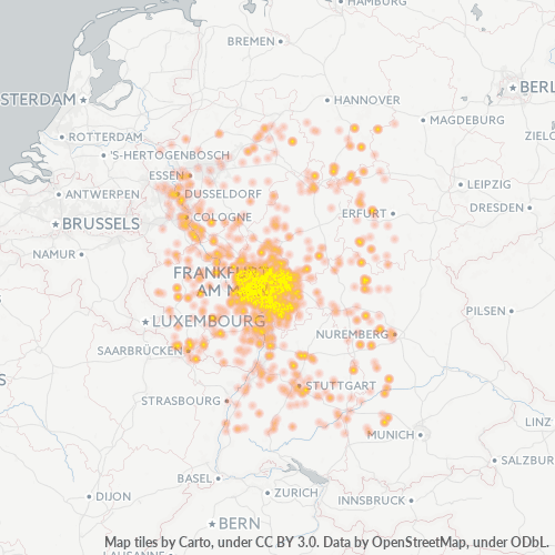 Business Heat Map for 4961