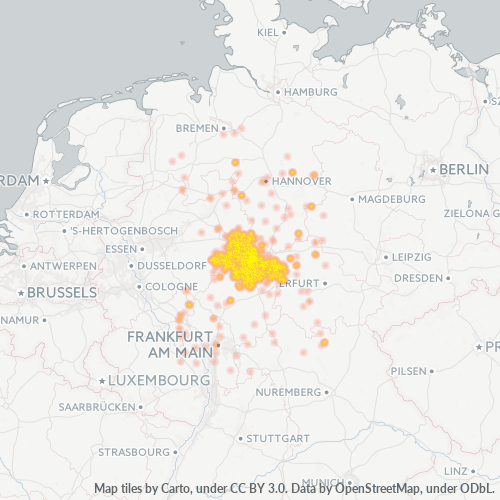 Business Heat Map for 4956