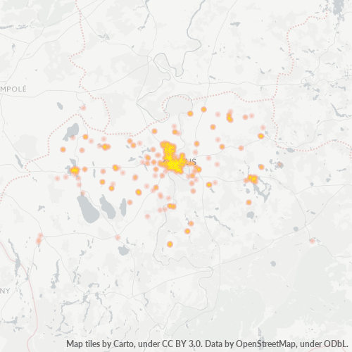 Heat Map ng Negosyo para sa 315