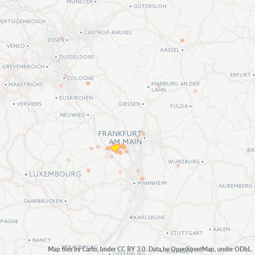 Business Heat Map for 6132