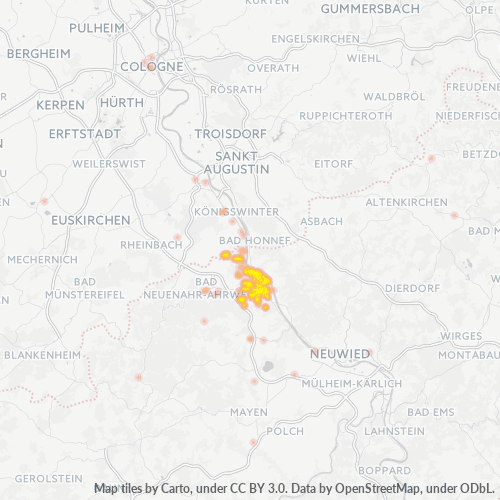 Tepelná mapa podnikov pre 2642