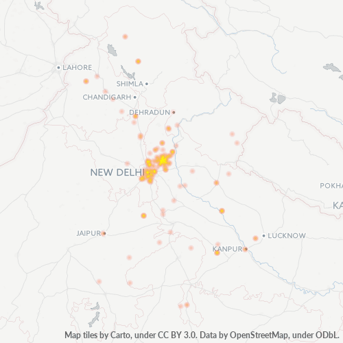 Business Heat Map for 121