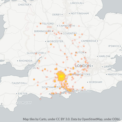 Business Heat Map for 1264