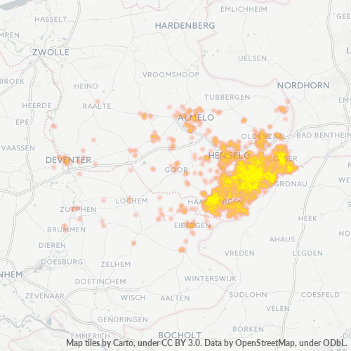 Business Heat Map for 53