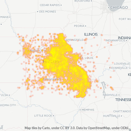 Business Heat Map for 573