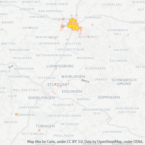 Business Heat Map for 7134
