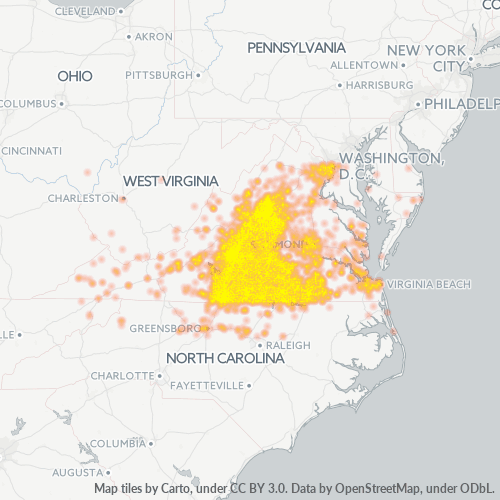 Business Heat Map for 434