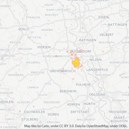 Business Heat Map for 2137