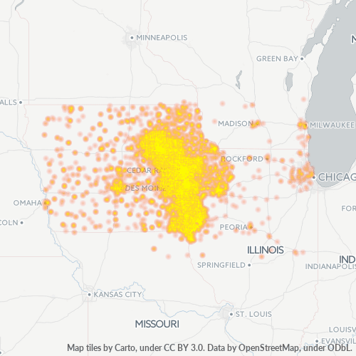 Business Heat Map for 319