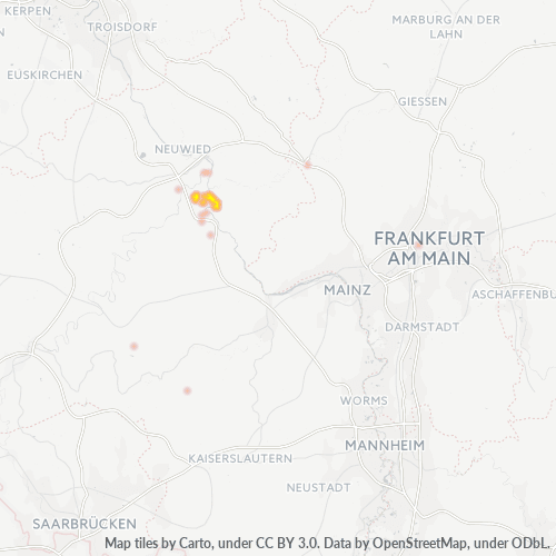 Business Heat Map for 2628