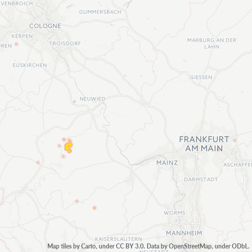 Heat Map ng Negosyo para sa 2673