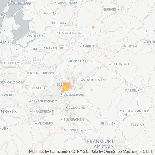 Business Heat Map for 2054
