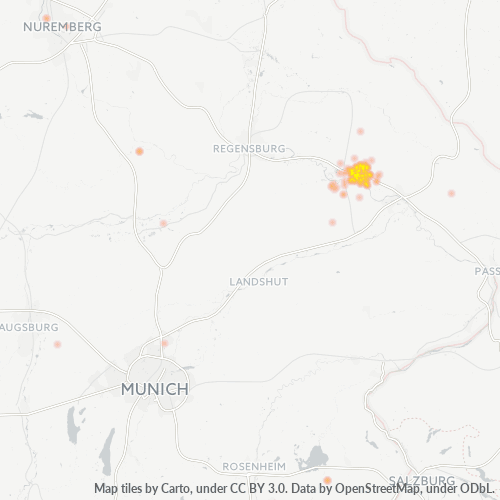 Business Heat Map for 9422
