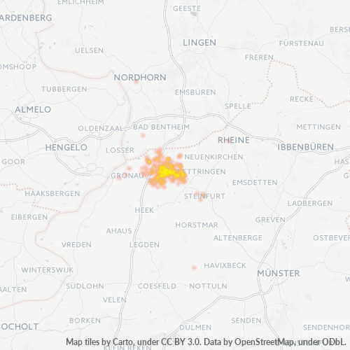 Heat Map ng Negosyo para sa 2553