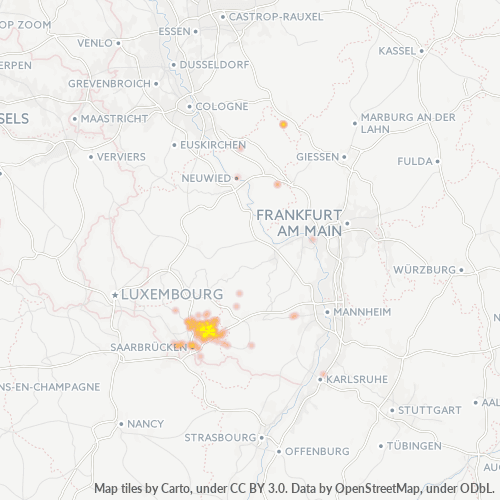 Business Heat Map for 6821
