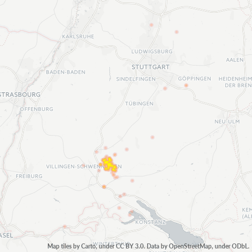 Business Heat Map for 7424