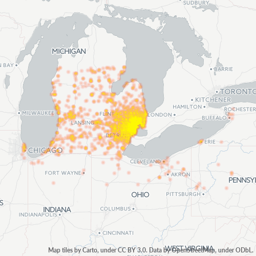 Business Heat Map for 586