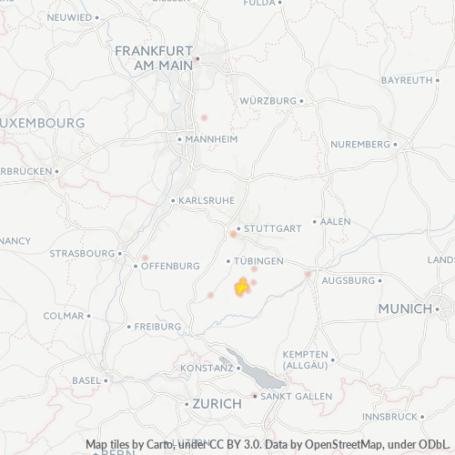 Business Heat Map for 7124
