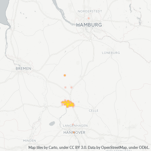 Business Heat Map for 5071
