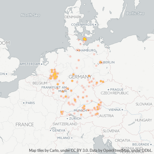 Heat Map ng Negosyo para sa 4372