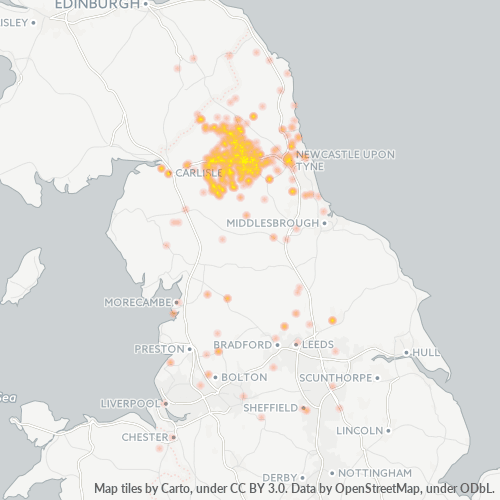 Business Heat Map for 1434