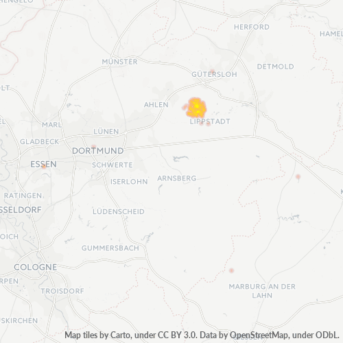 Business Heat Map for 2523