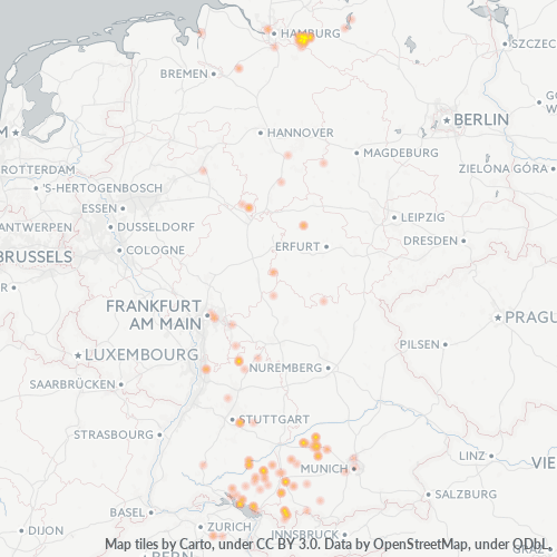 Business Heat Map for 4155
