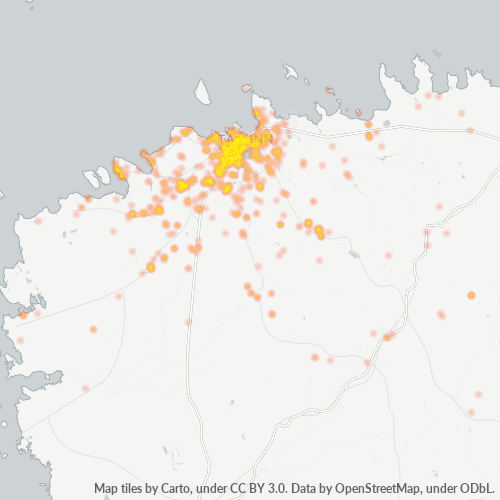 Yritysten lämpökartta paikalle 67