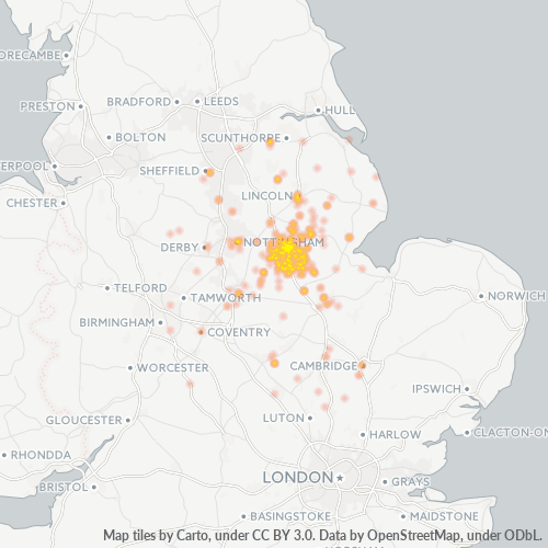 Heat Map ng Negosyo para sa 1476