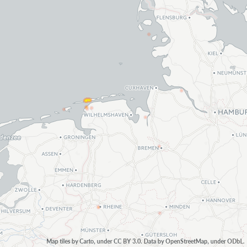 Business Heat Map for 4932