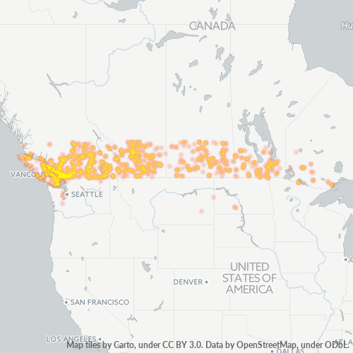 Business Heat Map for 604