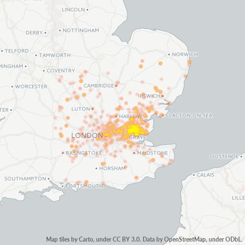 Heat Map ng Negosyo para sa 1268