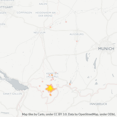 Business Heat Map for 8321