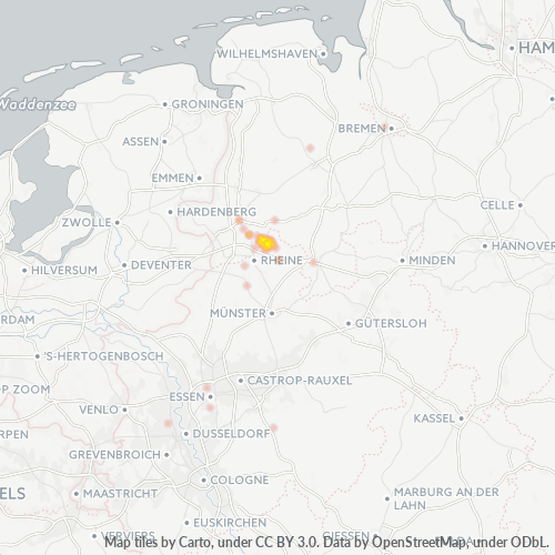 Business Heat Map for 5458