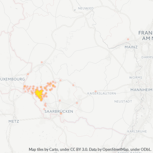 Heat Map ng Negosyo para sa 6861