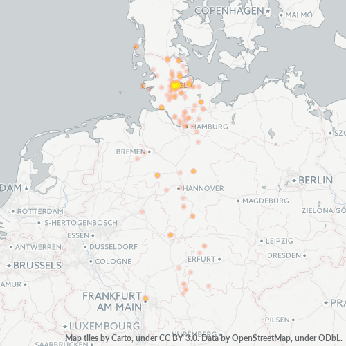 Business Heat Map for 4331
