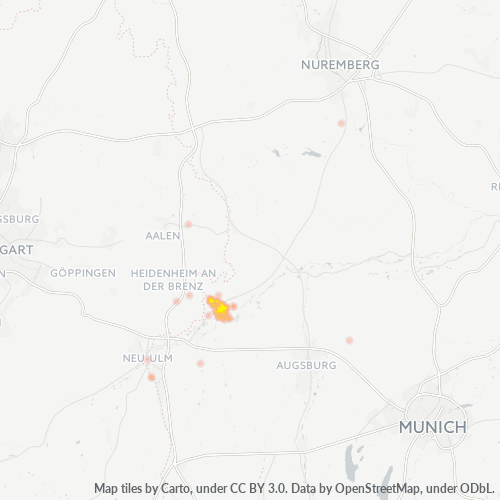 Business Heat Map for 9072