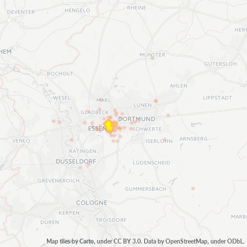 Business Heat Map for 2327