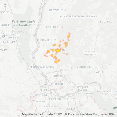 Business Heat Map for 7626
