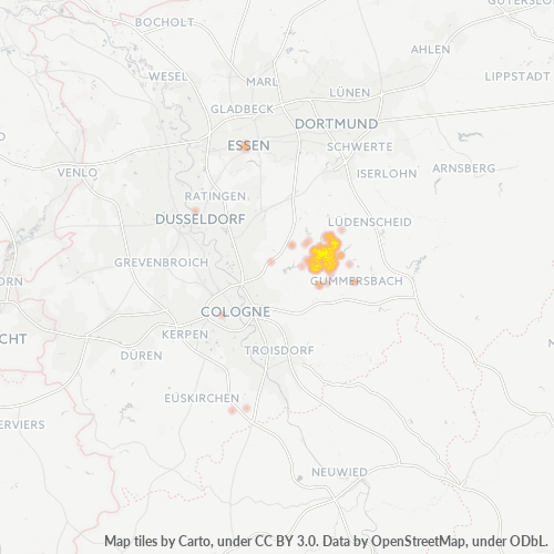 Business Heat Map for 2267