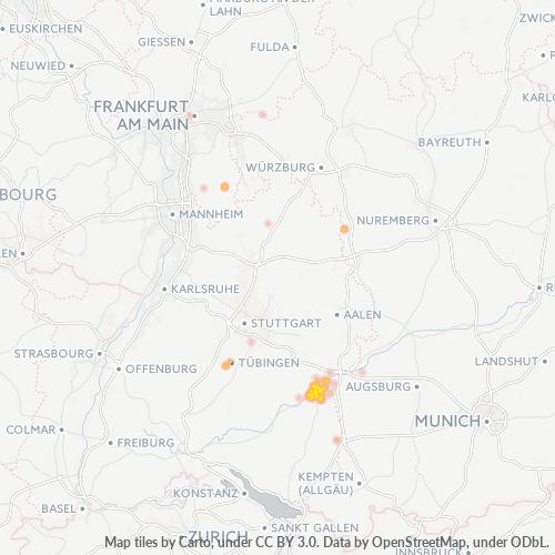 Heat Map ng Negosyo para sa 7305