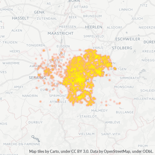 Business Heat Map for 87