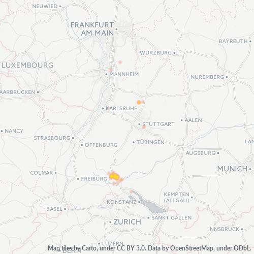 Business Heat Map for 7464