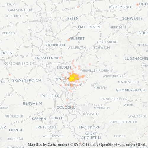 Business Heat Map for 2175