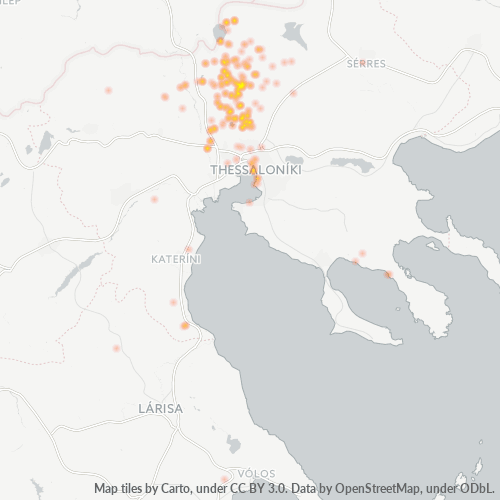 Mapa cieplna firm dla 2341
