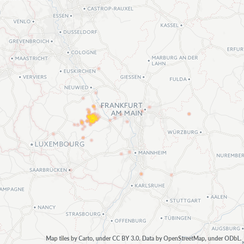 Business Heat Map for 6761