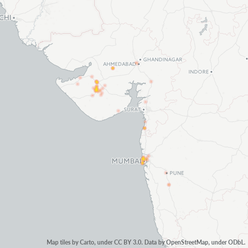 Heat Map ng Negosyo para sa 2825
